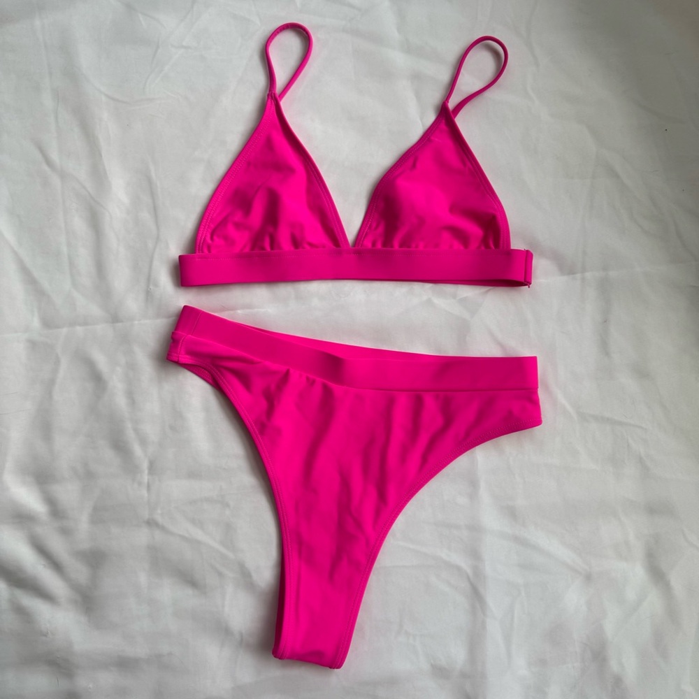 Hot pink bikini set